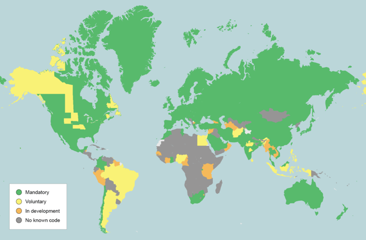 Global building energy codes 2021